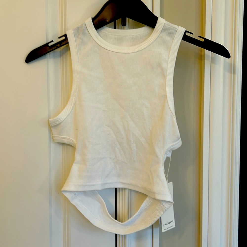 White crop tank